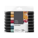 Set 12+1 Promarker Winsor&Newton doble punta