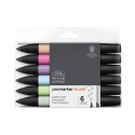 Set 6 Brush Promarker doble punta