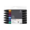Set 6 Brush Promarker doble punta