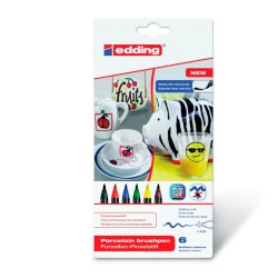Caja Brushpen Porcelain Edding