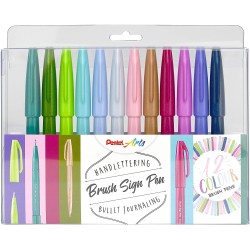 Set 12 Brush Sign Pen...