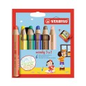 Set Lápices Woody Stabilo 3 en 1