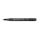 Graphik Line Marker Black Derwent