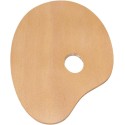 Mabef Palette ovale en bois verni
