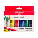 Set Acrílicos Amsterdam Tubo 20 mL