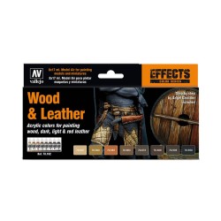 Set Wood & Leather Model...