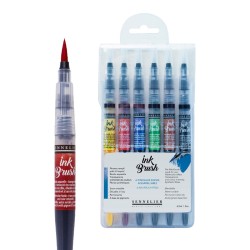 Set 6 Ink Brush Sennelier