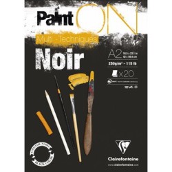 Bloc Multitècnica Negre Clairefontaine A2 - Negre Casa Piera Barcelona
