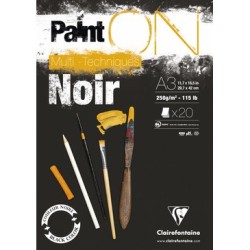 Bloc Multitècnica Negre Clairefontaine A3 - Negre Casa Piera Barcelona