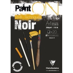Bloc Multitècnica Negre Clairefontaine A4 - Negre Casa Piera Barcelona