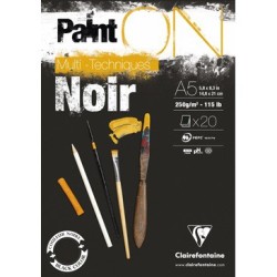 Bloc Multitècnica Negre Clairefontaine A5 - Negre Casa Piera Barcelona