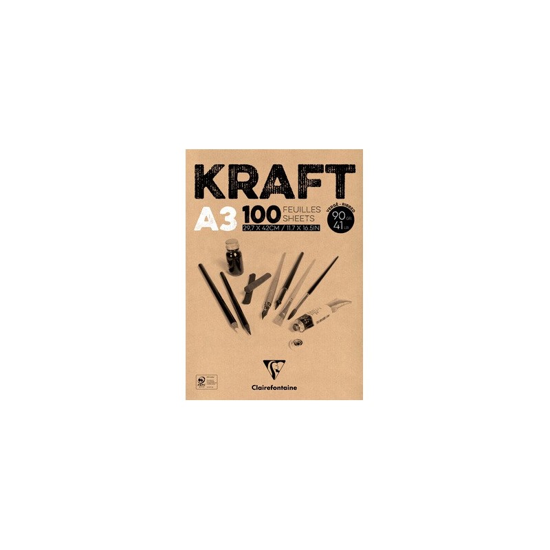 Bloc Kraft Clairefontaine 90g A3 Casa Piera Barcelona Bloc Kraft Clairefontaine 90g A3 Casa Piera Barcelona