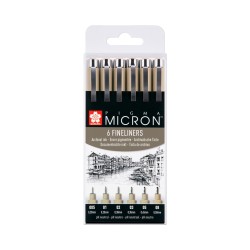 Set 6 Pigma Micron Sakura Casa Piera Barcelona