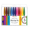 Set 12 Brush Sign Pen Basic Pentel