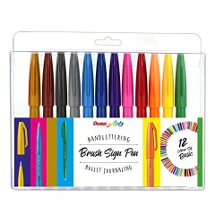 Set 12 Brush Sign Pen Basic...