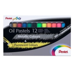 Caja Oil Pastels Metalics &...