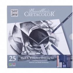 Art Set Classic Black & White Box Cretacolor 25 Casa Piera Barcelona