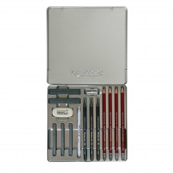 Art Set Classic Silver Box Cretacolor 15 Casa Piera Barcelona